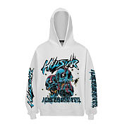 Hellstar Classc Never Hoodie white color - 5