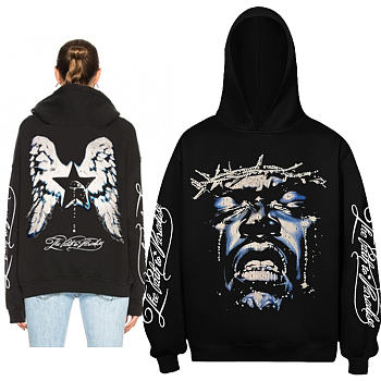  Hellstar Wings Hoodie black color