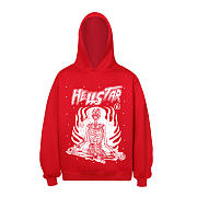 Hellstar Inner Peace Hoodie red color  - 3