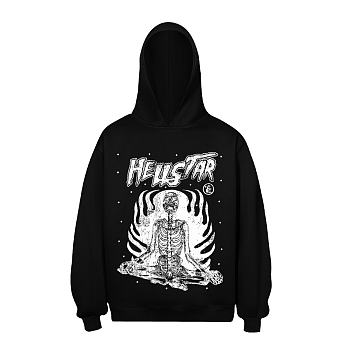 Hellstar Inner Peace Hoodie black color