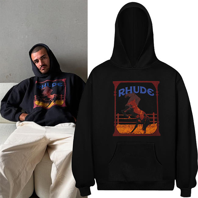 Rhude Cadre Hoodie black color - 1
