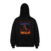 Rhude Cadre Hoodie black color - 5
