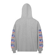 Glo Gang Boyz Woridwide Flag Hoodie grey color  - 6