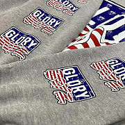 Glo Gang Boyz Woridwide Flag Hoodie grey color  - 2
