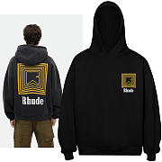 Rhude Chevron Logo Repeat black color - 1