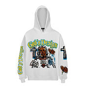 God's Design Vintage Hoodie white color - 4