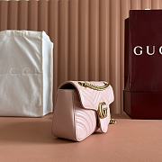 Gucci Marmont Matelasse Shoulder Bag Pink Gold size 26x15x7cm - 5