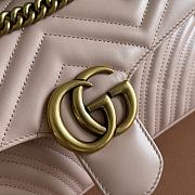 Gucci Marmont Matelasse Shoulder Bag Pink Gold size 26x15x7cm - 2