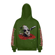 Hellstar Black Killer Mask Hoodie green color - 1