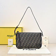 Fendi Simply Medium Jacquard FF size Size 34.5x4.5x20cm - free necklace  - 4