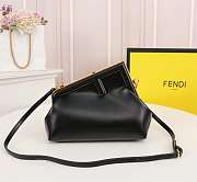 Fendi Frame Bag black leather medium -26 x 18 x 12 cm - free necklace - 4