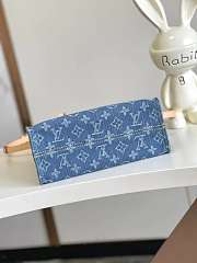 Louis Vuitton LV OnTheGo PM Monogram Denim size 25×19×11.5cm - free LV necklace - 4