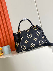Louis Vuitton Black Bicolor Giant Empreinte Leather Madeleine BB Shoulder Bag size 30x19.5x11cm - free LV necklace - 5