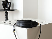Prada Arqué Leather Shoulder Black Bag size 22.5x18.5x6.5cm  - free Prada necklace - 5