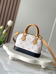 Louis Vuitton Nano Alma bag in Monogram Dune canvas size 18x12x8cm - free LV necklace - 5