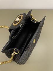 Dior Jolie Top Handle Mini Bag Black Cannage Lambskin size 18.5x8.5x13cm - free Dior necklace - 2