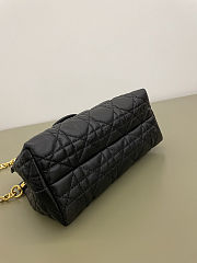 Dior Jolie Top Handle Mini Bag Black Cannage Lambskin size 18.5x8.5x13cm - free Dior necklace - 3
