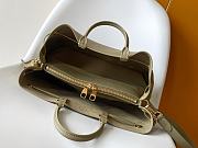 Louis Vuitton Bella Tote Mahina Leather Rosemary Green size 32x23x13cm - free LV necklace - 5
