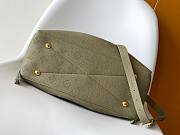 Louis Vuitton Bella Tote Mahina Leather Rosemary Green size 32x23x13cm - free LV necklace - 4