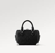 Louis Vuitton Speedy Trunk 20 Black size 20.5 x 13.5 x 11cm - free LV necklace - 5