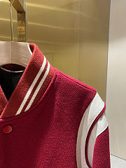 YSL SLP classic woolen lambskin baseball jacket - 3