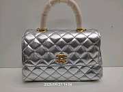 Chanel Coco Handle Silver Gold Lambskin 23cm - 3