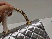 Chanel Coco Handle Silver Gold Lambskin 23cm - 2