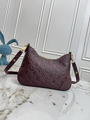 Louis Vuitton Boulogne PM Monogram Empreinte leather Grenat size 29x16x9.5cm - free LV necklace - 2
