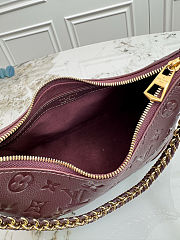 Louis Vuitton Boulogne PM Monogram Empreinte leather Grenat size 29x16x9.5cm - free LV necklace - 6