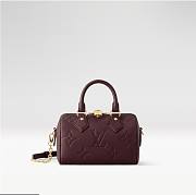 Louis Vuitton Speedy Grenat Red size 20.5x13.5x12cm - free LV necklace - 2