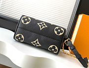 Louis Vuitton Speedy Bandouliere Monogram Empreinte Black Beige size 20.5x13.5x12cm - free LV necklace - 2