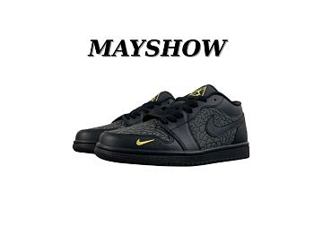 Air Jordan 1 Low Black Elephant Print (2025) IM6568-010