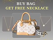 Louis Vuitton Nano Alma bag in Monogram canvas size 15x19.5x10cm - free LV necklace - 1