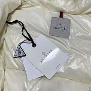 Moncler Ruvuma Long Down Jacket white color  - 5
