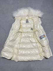 Moncler Ruvuma Long Down Jacket white color  - 4