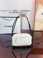 Chanel White Cambon Ligne Pochette Black size 22x4x12cm - 5