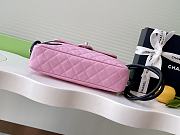 Chanel Calfskin Quilted Cambon Camera Bag Pink size 16x26x5cm - 6