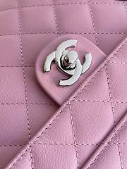Chanel Calfskin Quilted Cambon Camera Bag Pink size 16x26x5cm - 4