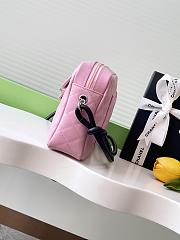Chanel Calfskin Quilted Cambon Camera Bag Pink size 16x26x5cm - 3
