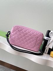 Chanel Calfskin Quilted Cambon Camera Bag Pink size 16x26x5cm - 2