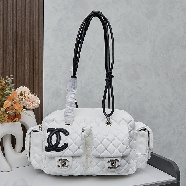 Chanel Ligne Cambon Reporter White size 30x20x12cm - 1