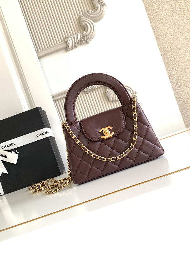 Chanel Nano Kelly Brown Size 13x19x7cm - 1