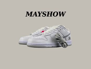 Nike SB Dunk Low Supreme 94 White Metallic Silver (2025) HQ8487-100