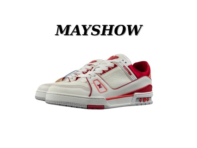 Louis Vuitton LV Trainer Red  - 1
