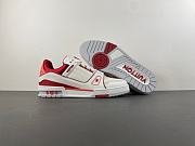 Louis Vuitton LV Trainer Red  - 5