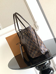 Louis Vuitton Neverfull Damier Ebene PM Brown size 29x21x12cm - 5