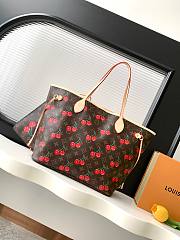 LV x TM Neverfull MM Monogram cherry size 31x28x14cm - 1