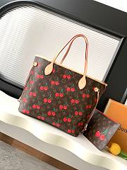 LV x TM Neverfull MM Monogram cherry size 31x28x14cm - 4