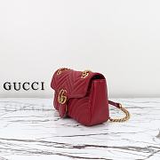 GG Marmont Rosso Ancora red leather size 26x15x7cm - 6