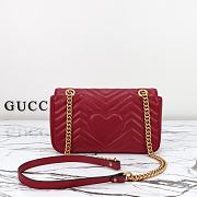 GG Marmont Rosso Ancora red leather size 26x15x7cm - 5